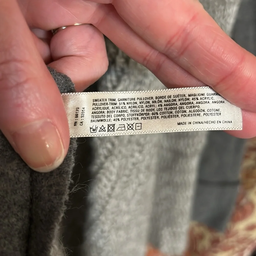 ANTRHO M Saturday Sunday open gray cardigan in EUC